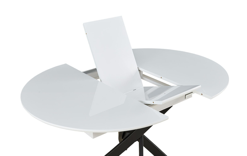 Стол 2303-1 белый/черный (white/black)