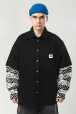 Рубашка Codered Glitch Stripes Arm черный