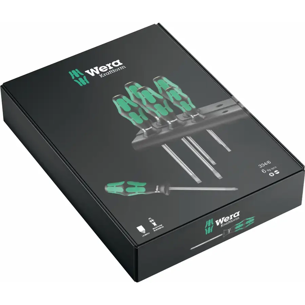 Набор отвёрток Kraftform Plus Lasertip + подставка WERA 05105650001