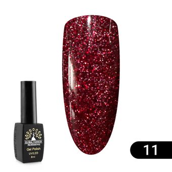 Гель лак Disco Gel Shine Spectrum, Global Fashion, светоотражающий, 8 мл 11
