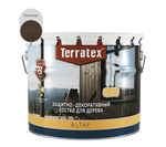 Деревозащитный декоративный состав Terratex ALTAY ULTRA Палисандр глянцевый 7,5кг