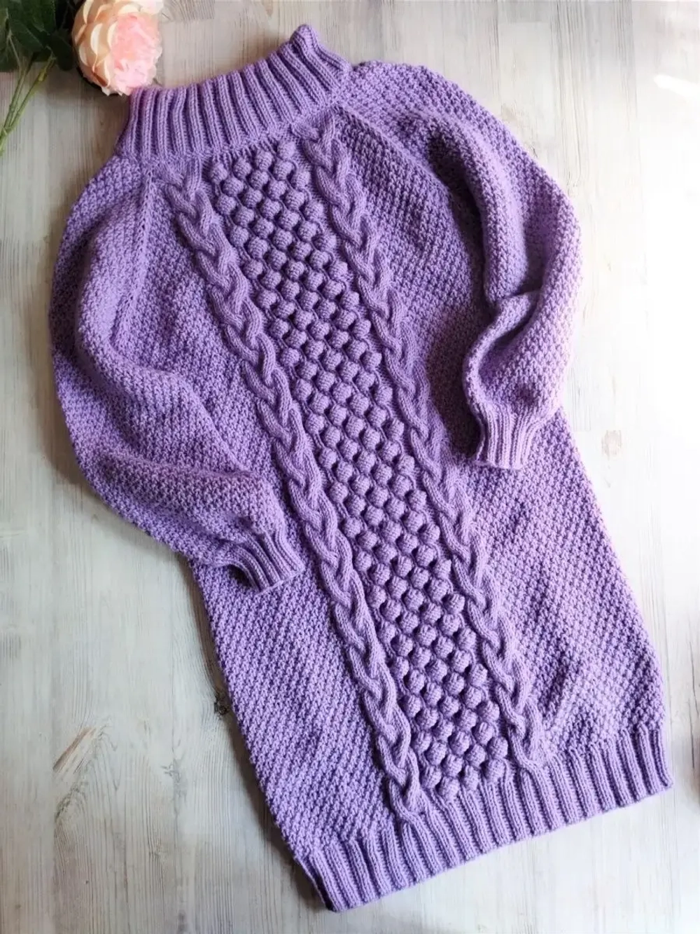 Платье вязаное