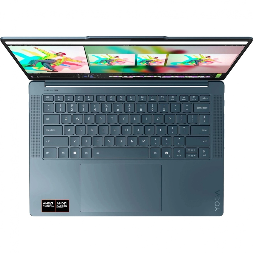 Ноутбук Lenovo Yoga Pro 7 14,5" 3K OLED 500N 90Hz Ryzen AI 9 365 32Gb 1Tb UMA DOS Tidal Teal