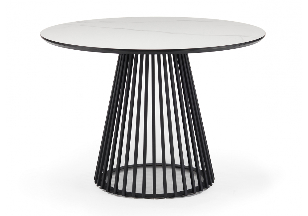 Керамический стол Woodville Нэнси 110 patagonoa bianco repose, черный