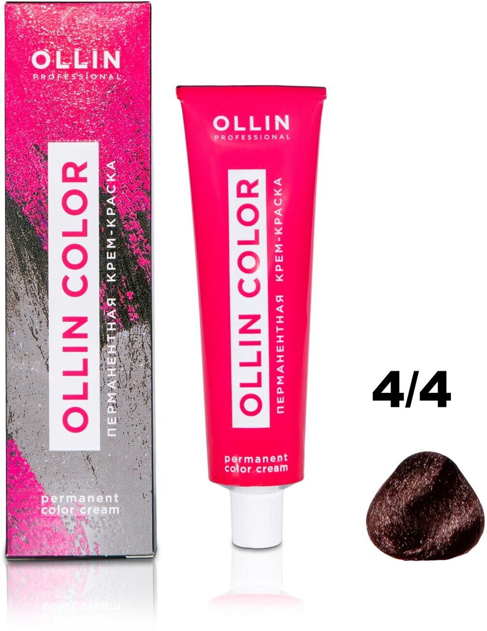 OLLIN COLOR 4/4 шатен медный 60мл Перманентная крем-краска для волос