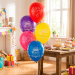 Шар 12" Ассорти С днем рождения, Пирожное деко