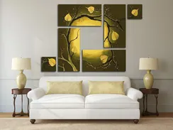 Модульная картина "Поздняя осень"