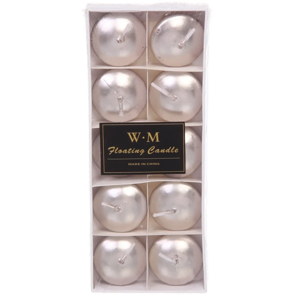 Свеча «Аура» (набор 10 шт) 7.5*18.5 См, Розовое золото