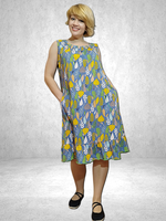 0141 Домашний сарафан с боковыми карманами (56)