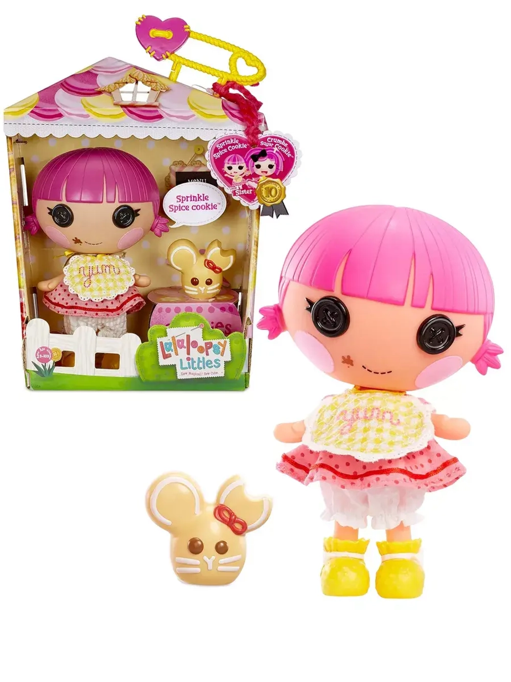 Кукла Лалалупси Sprinkle Spice Cookie и питомец мышка 577201