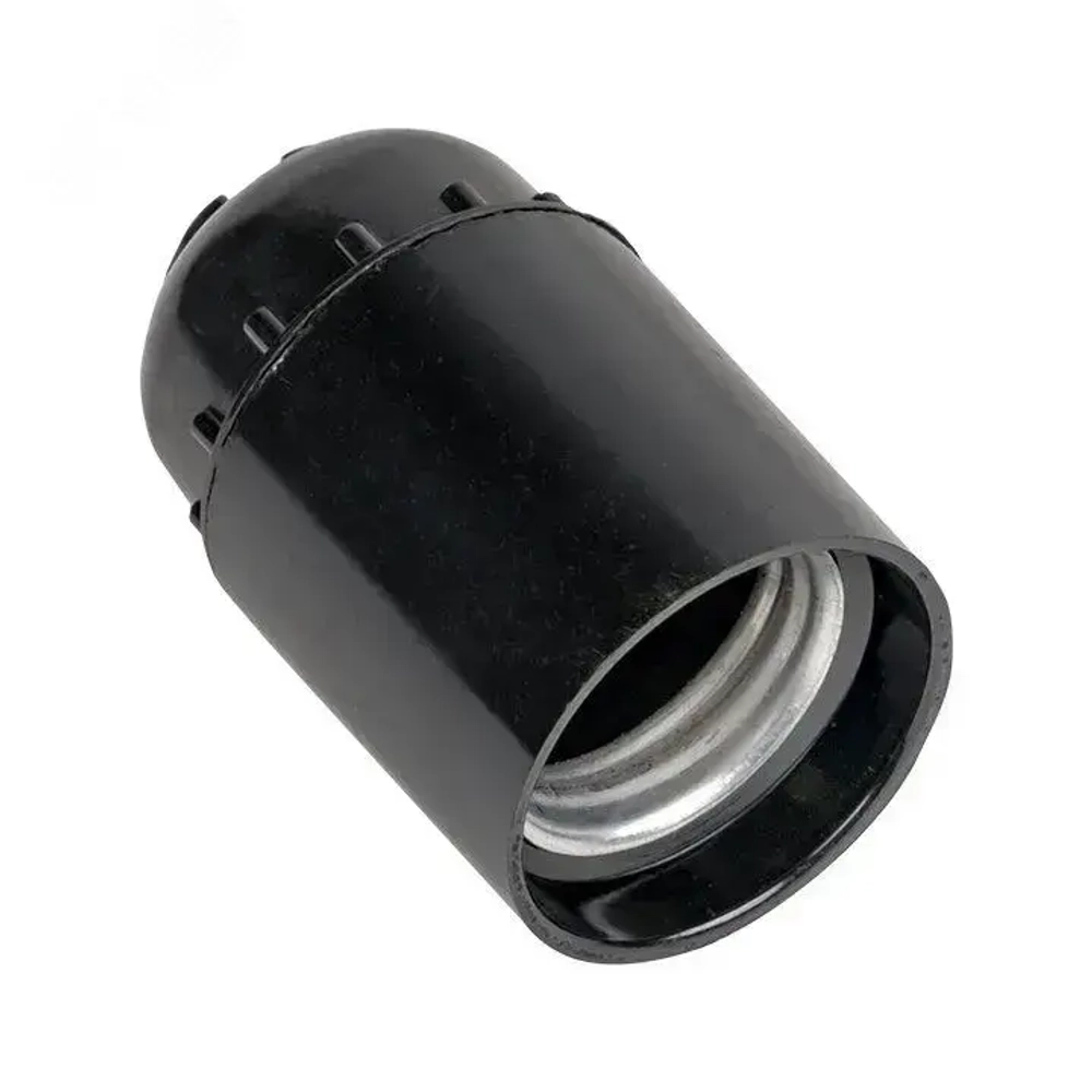 Патрон карболитовый e27 10 штук чёрный