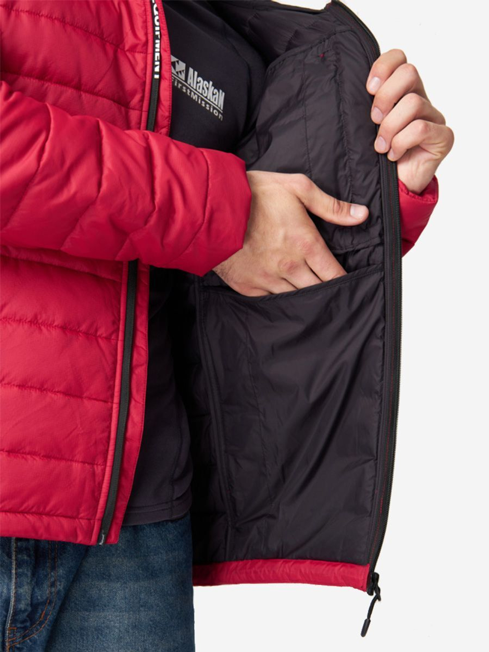 Куртка Alaskan Juneau Red утепленная стеганая