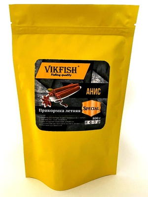 Прикормка VIKFISH Special  Летняя (Анис) 800гр.