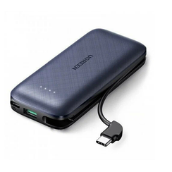 Внешний аккумулятор Ugreen PB172 Power Bank PD 20W 10000mAh with Type-C Cable с кабелем (80917) синий