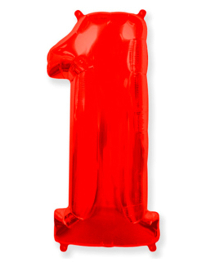 Цифра "1" Красный