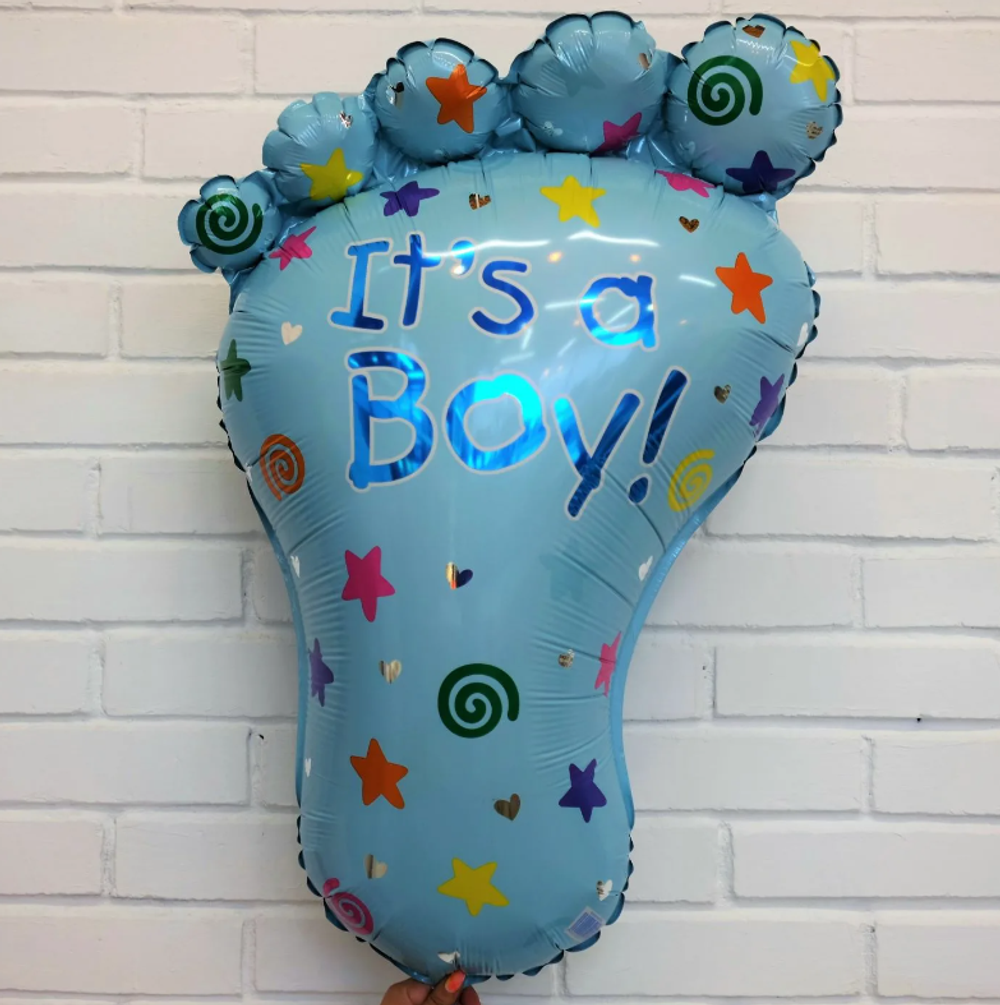 А Фигура Стопа мальчика голубая, 23"/58см W X 32"/82см, 1шт 