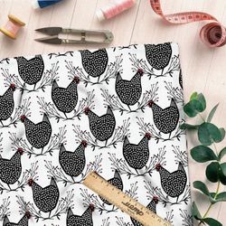 Ткань бифлекс курочки