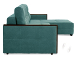 Диван угловой Линкольн (ДУ) LUMA 18 (велюр темно-голубой)