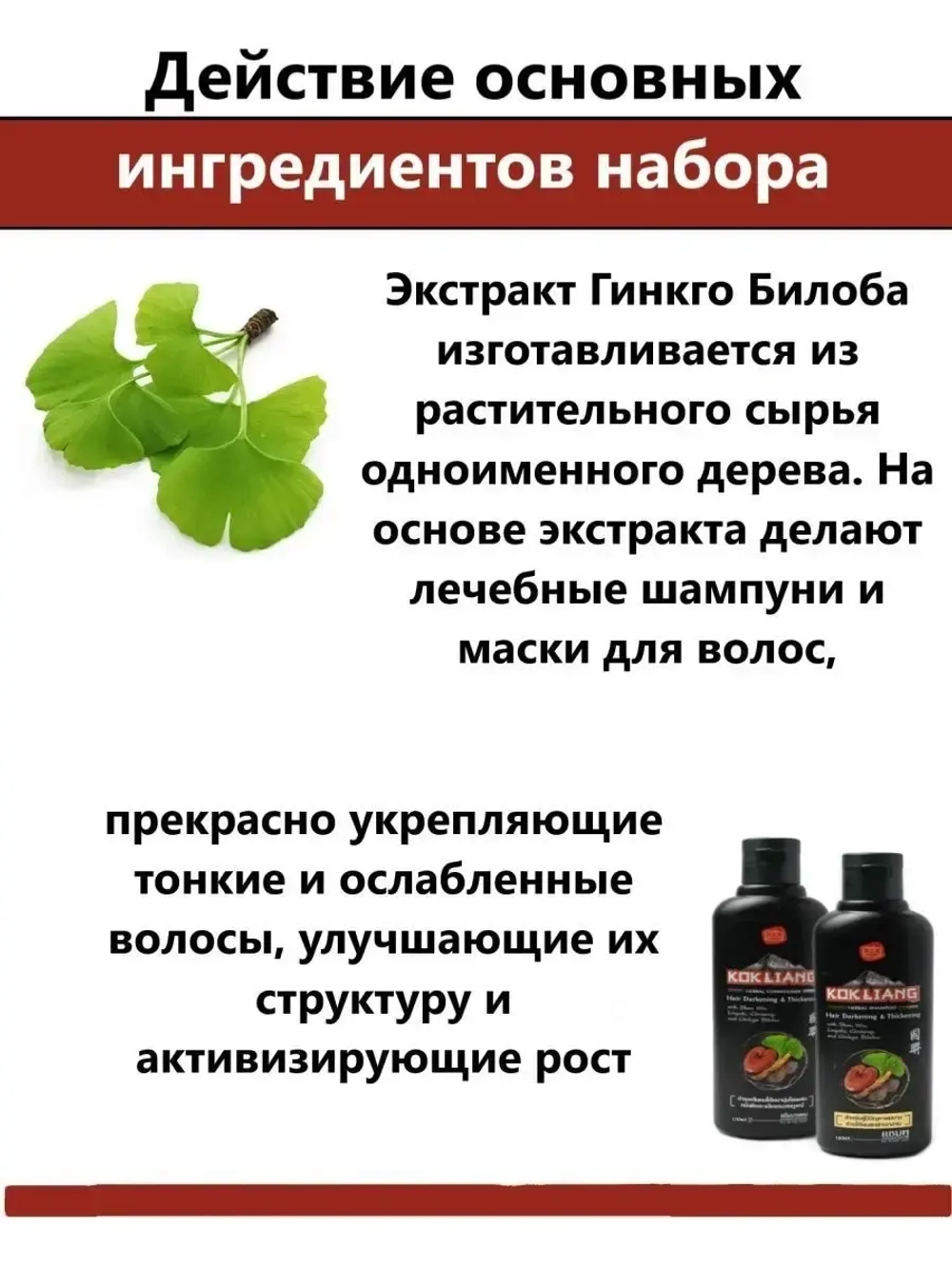 Шампунь и кондиционер для роста темных волос 2*200 мл