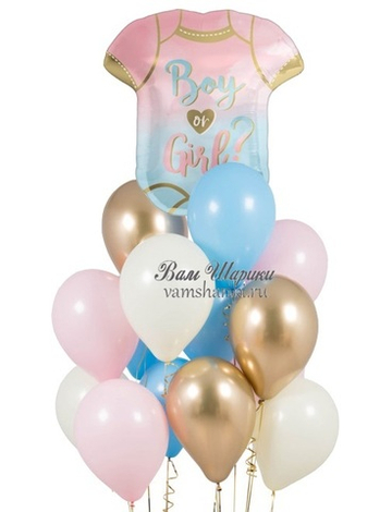 Букет шаров "Для гендерной вечеринки"