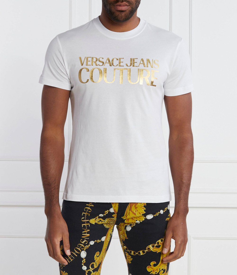 Футболка MAGLIETTA Versace Jeans Couture - белый(76GAHT00CJ00T)