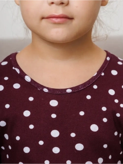 Платье в садик с коротким рукавом