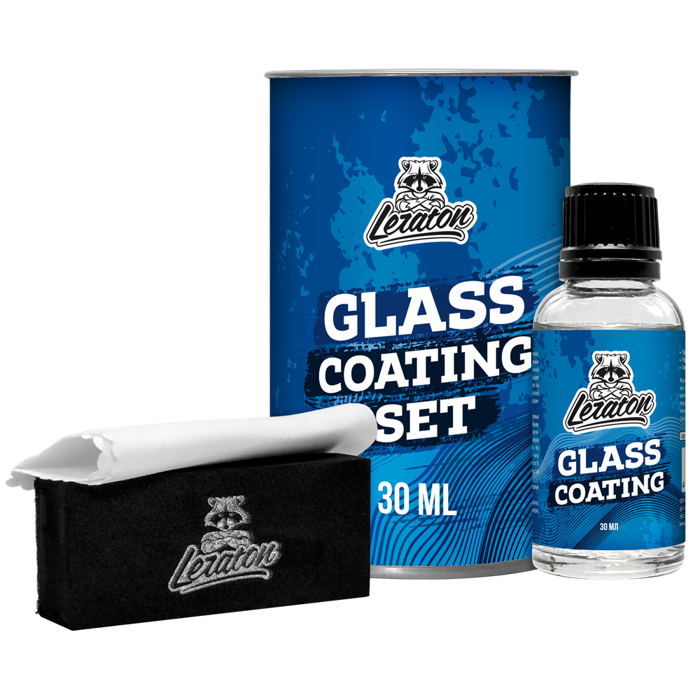 LERATON Glass Coating SET Защитное покрытие для стекол набор, 30мл