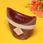 Свеча «Honey story» 13*13см цвет кофейный F-3007