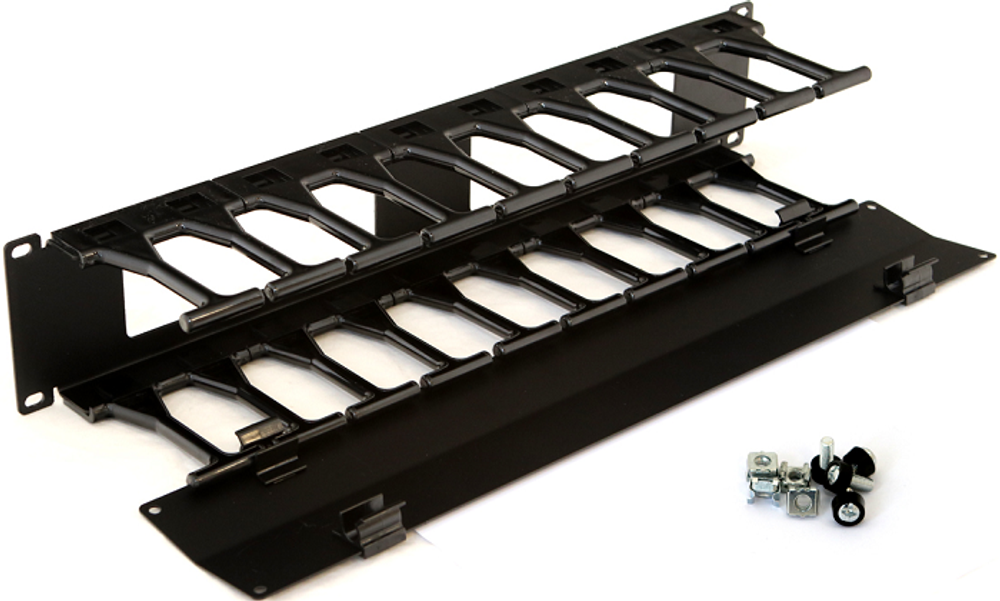 Кабельный организатор  Hyperline CMF-2U-FPL106-MCOV-RAL9005