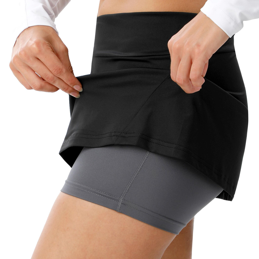 Женская теннисная юбка Babolat Play Skirt Women - Black, Grey