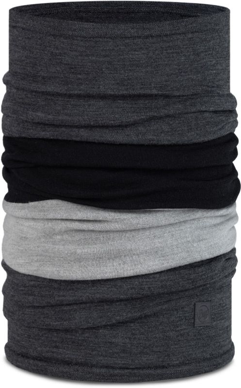 Тонкий шерстяной шарф-труба Buff Merino Move Graphite Фото 1