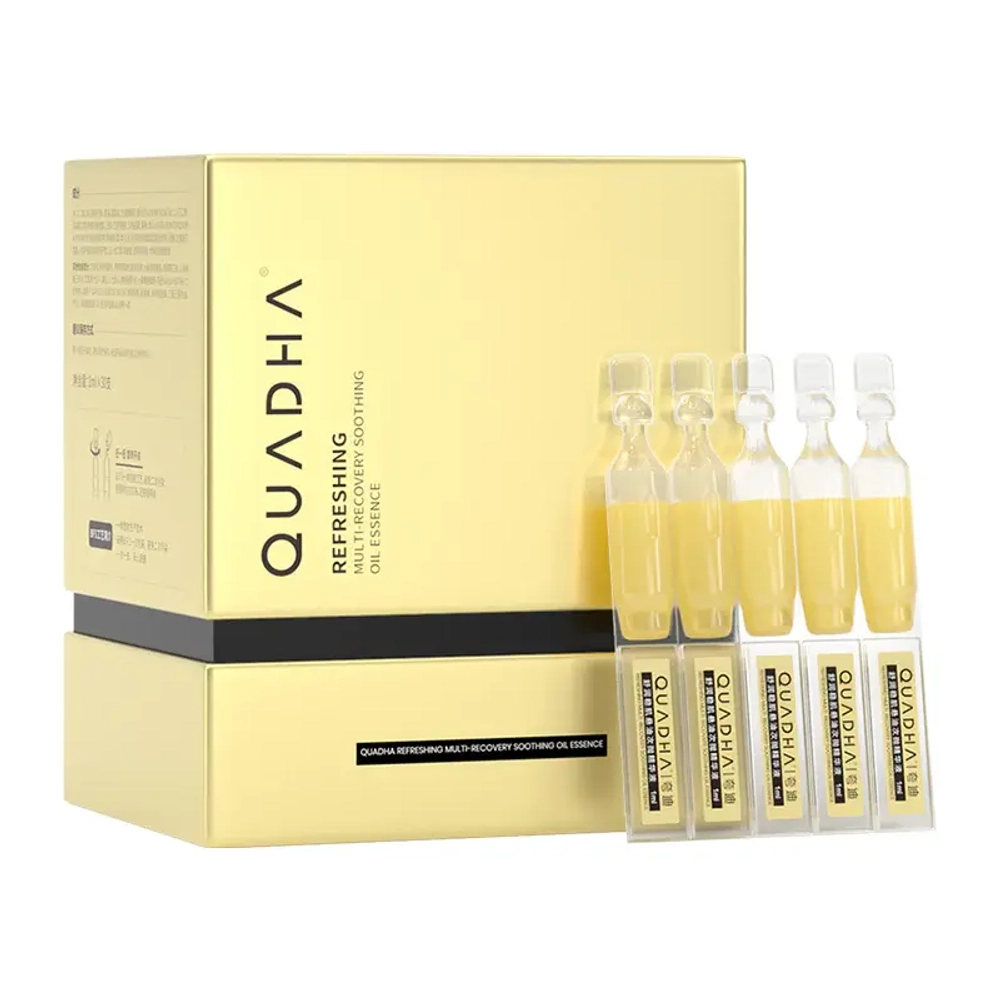 QUADHA Refreshing Multi-Recovery Soothing Oil Essence | Освежающая сыворотка с маслами для восстановления кожи