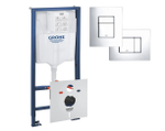 Инсталляция Grohe Rapide SL 38721001 клавиша смыва хром глянцевый