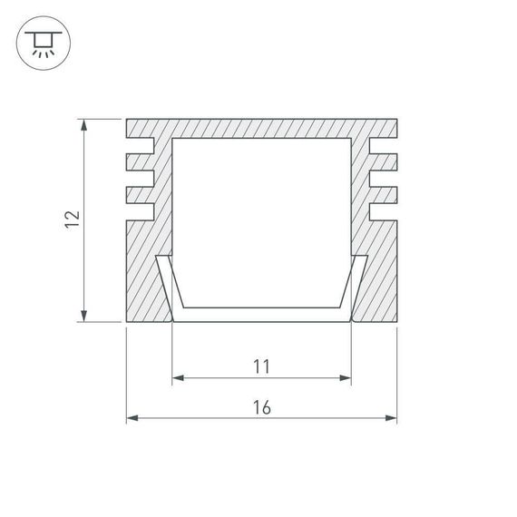 Профиль Arlight PDS-S-2000 012094