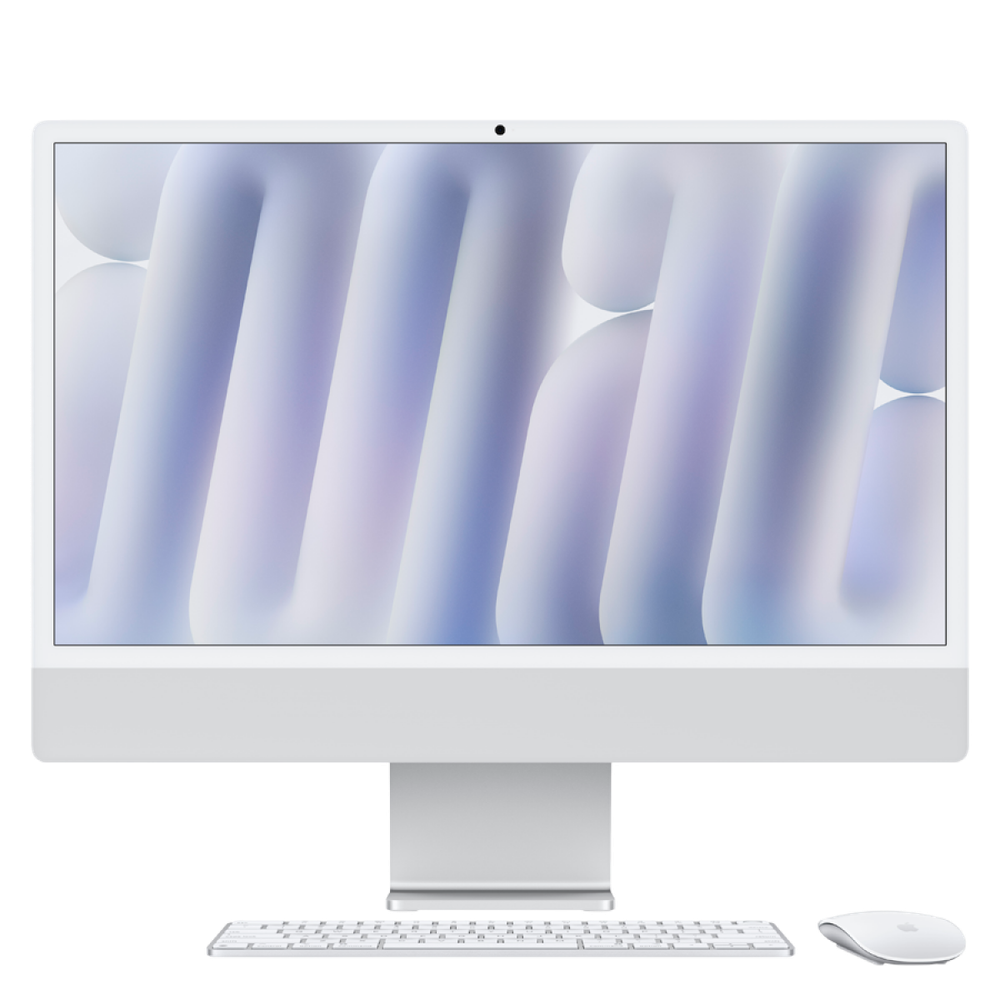 24-inch iMac with Retina 4.5K display: Apple M4 chip with 10‑core CPU and 10‑core GPU, 16GB, 512GB SSD - Silver,Model A3137