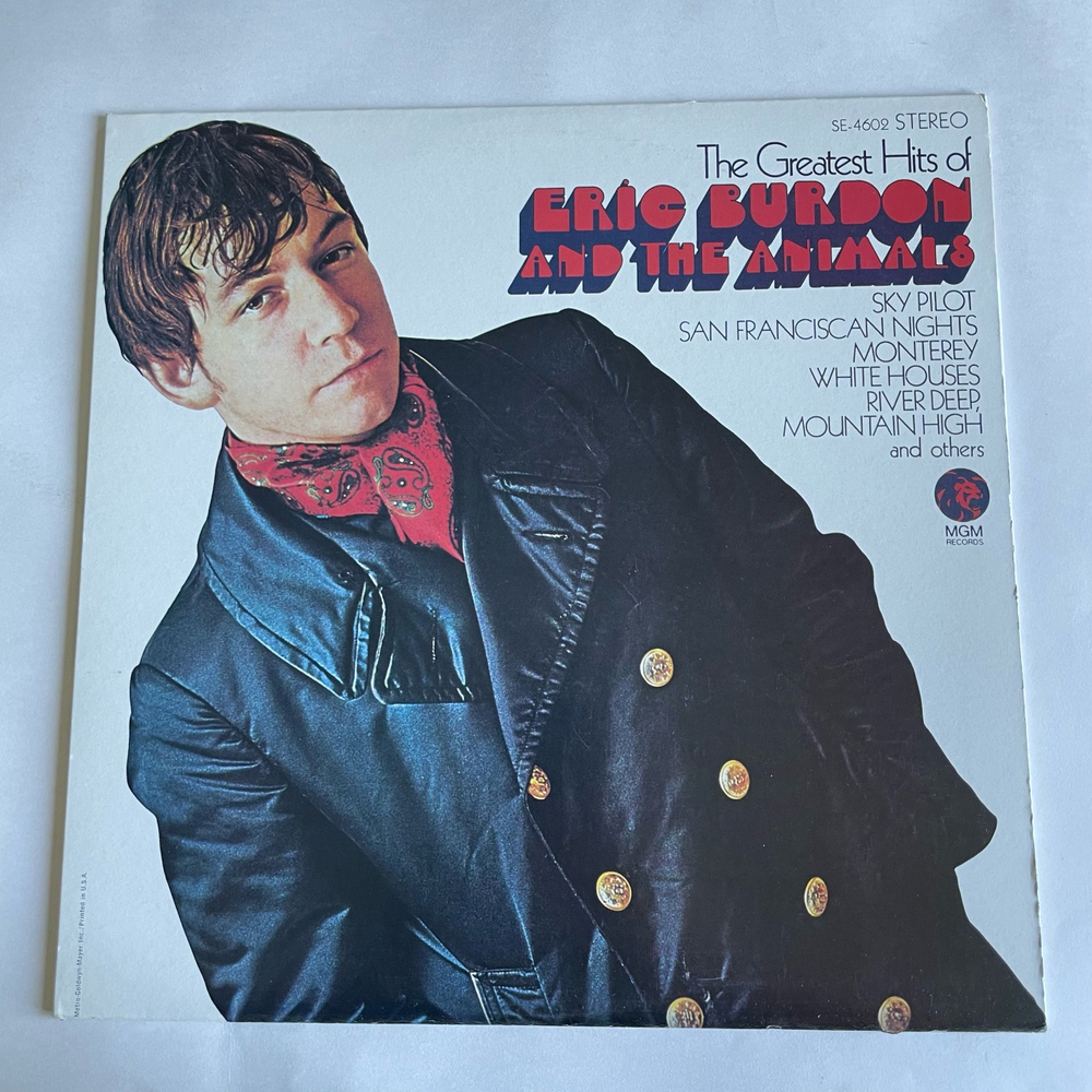 Винтажная виниловая пластинка LP Eric Burdon And The Animals, The Greatest Hits Of Eric Burdon And The Animals (США 1980)