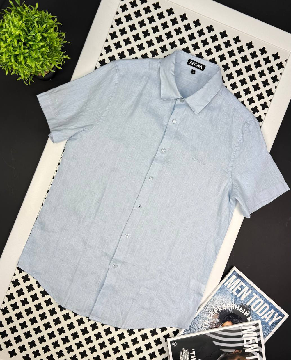 Льняная рубашка Zegna