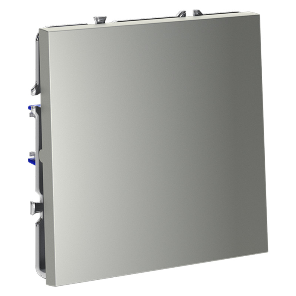 Выключатель встраиваемый VOLTUM S70 одноклавишный 10А, (сталь)