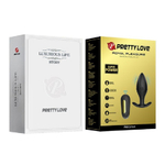 Анальная втулка с вибрацией и пультом ДУ Royal Pleasure черная 8,8 см