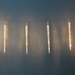 Гирлянда для улицы «Сосулька» 3,0 м*42 см 288 ламп LED, IP-54, Теплый белый (8 трубок)