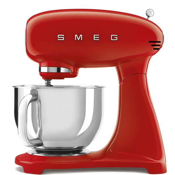 Миксер планетарный 4.8л Smeg Стиль 50-х годов 3D красный