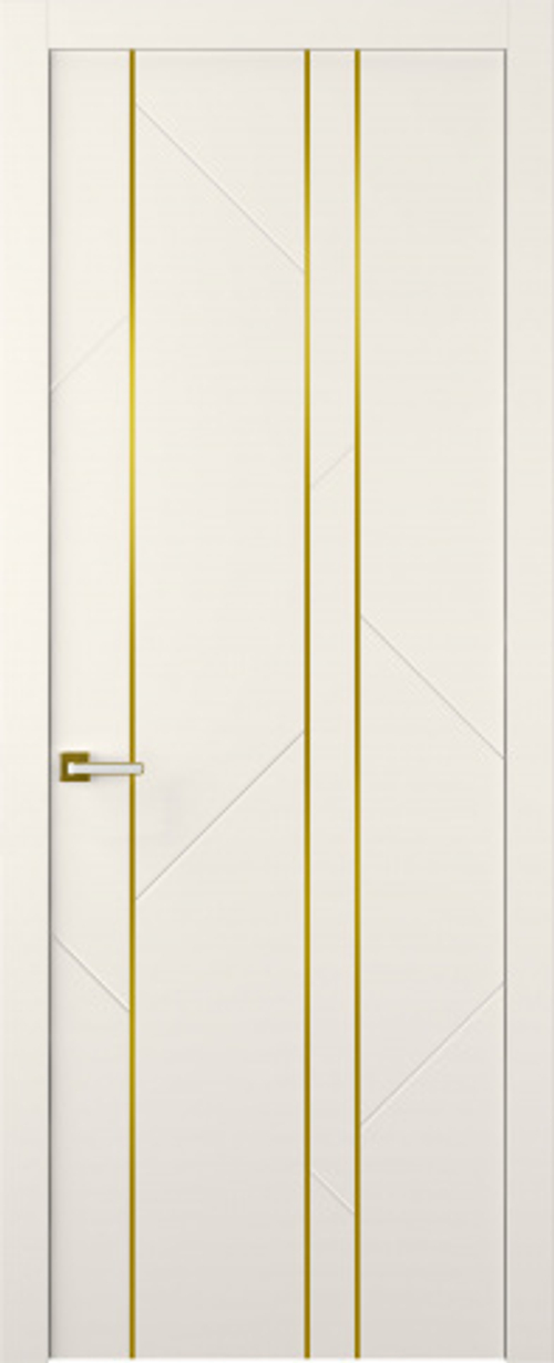 Дверь Флекс 1 Молдинг Золото / Цвет Эмаль жемчуг / Двери Belwooddoors
