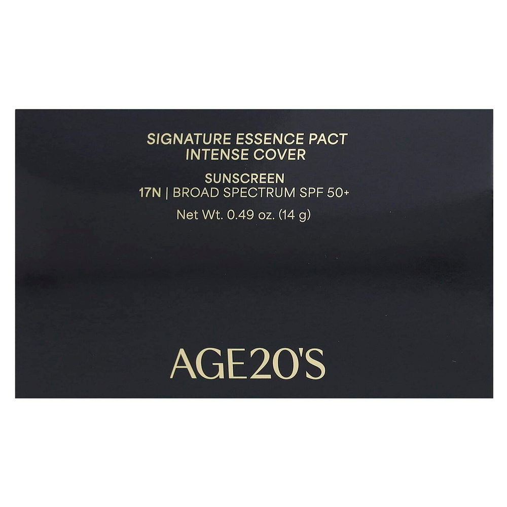AGE20'S, Signature Essence Pact, Intense Cover, SPF 50+, 17N, 14 г (0,49 унции)