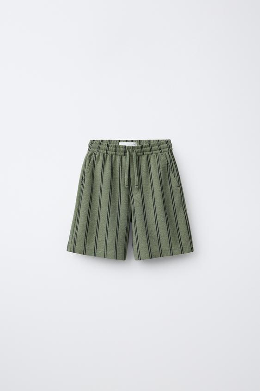 ZARA ШОРТЫ-БЕРМУДЫ В СТИЛЕ РУСТИК, ПОЛОСКИ
