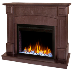 Электрокамин RealFlame Carolina 24/25,5 DN темный орех с очагом Saphir 25,5