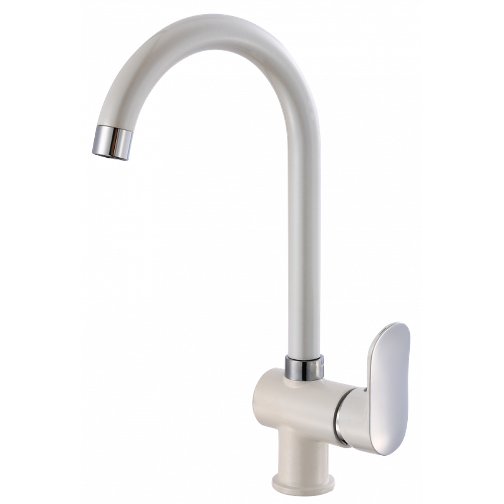 53003-F Смеситель для кухни высокий (БЕЛЫЙ) HANSEN (10/1шт)