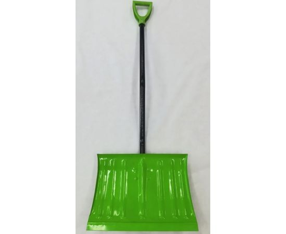 Лопата снеговая, Профессионал, пластиковая, со стальной планкой, эргономичный алюминиевый черенок, V-ручка, ЗУБР СИБИРЬ, 500 мм