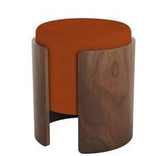 Пуф Lagom (терракотовый, орех)