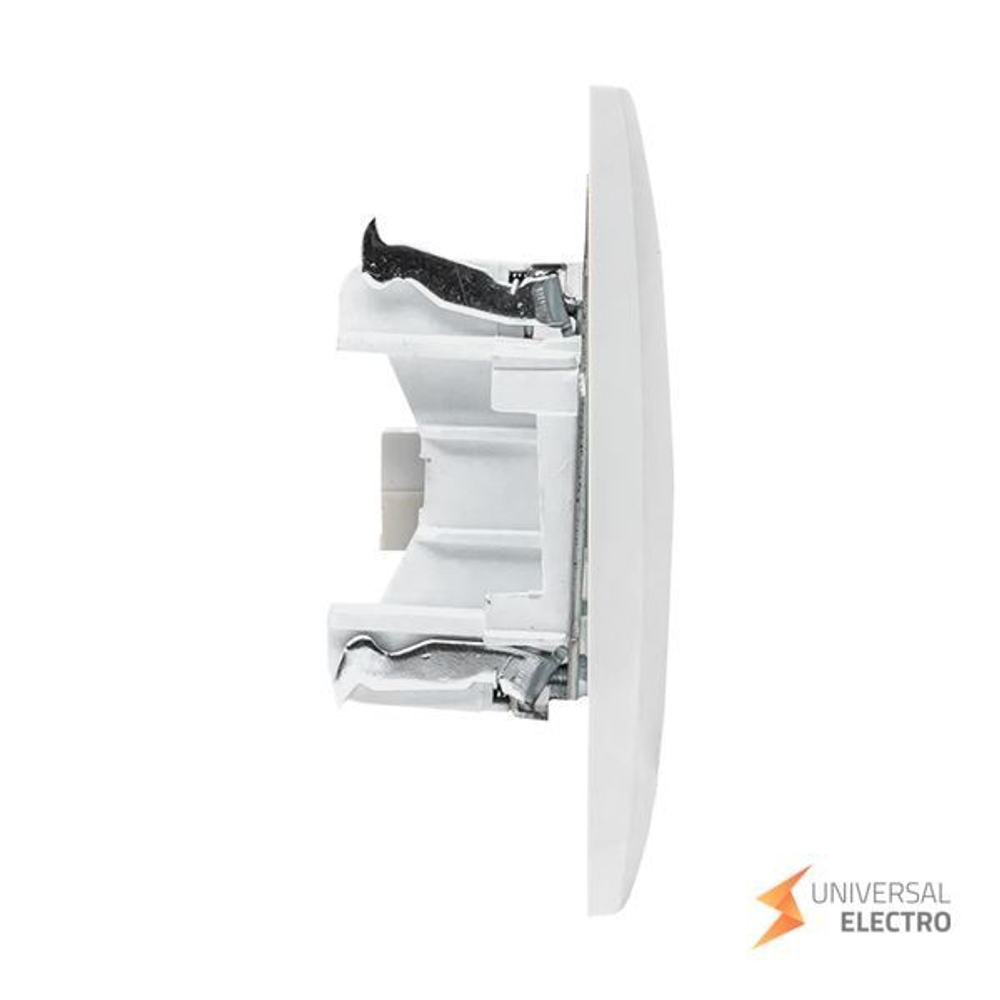 Валенсия розетка телефонная RJ-11 1-местная белая EKF PROxima