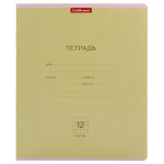Тетрадь школьная А5 12л клетка,зеленая "Классика"( Erich Krause) микс цветов (комплект 3 шт)